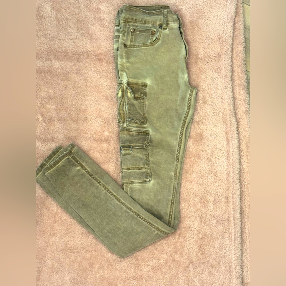 Olive Cargo Men/Teen Jeans